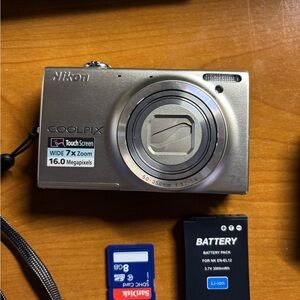 Nikon Coolpix Metallic Gray Digital Camera